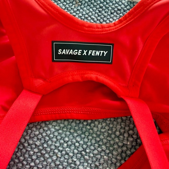 Savage X Fenty Vibrant Red Sports Bra - Picture 8 of 8